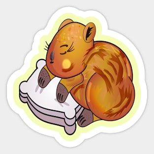 Sleeping Rodent Sticker